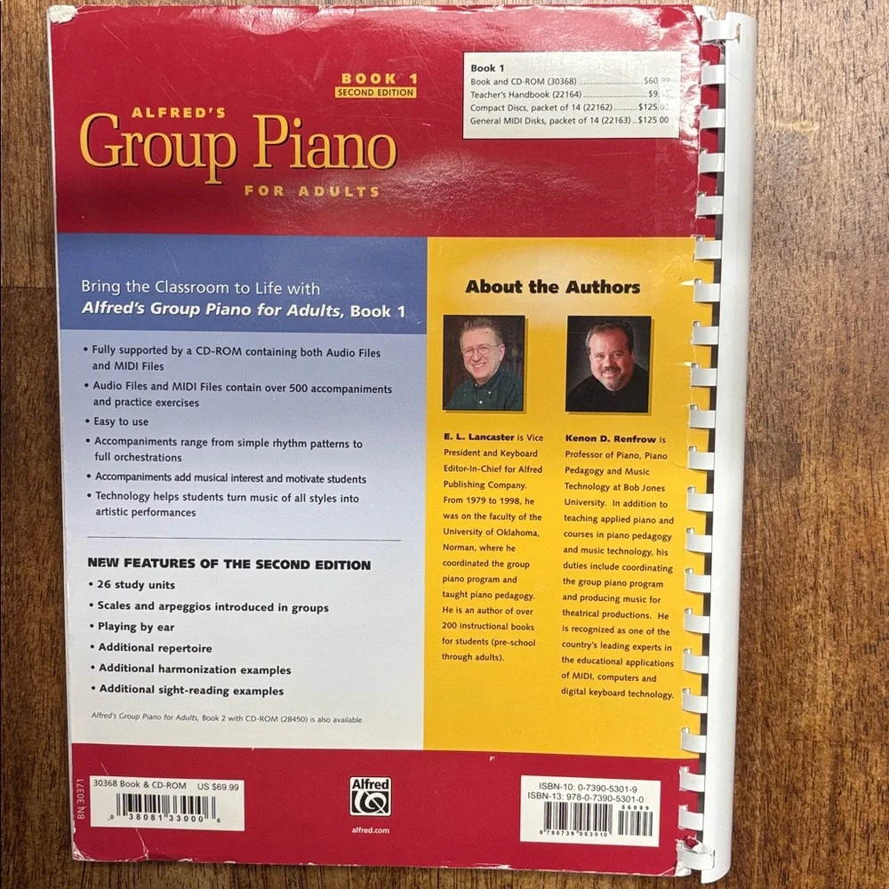 Alfred's Group Piano for Adults Second Edition Textbook - Picture 2 of 8